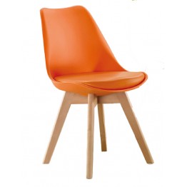 迪古橘色餐椅