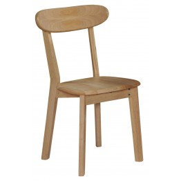 華晶原木色實木餐椅