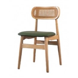 田中綠皮實木餐椅