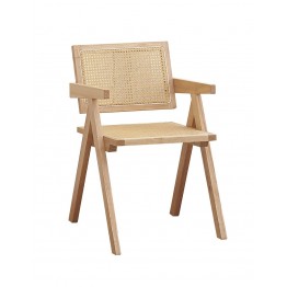 美亞藤編實木餐椅