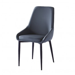 H24皮餐椅(灰色)