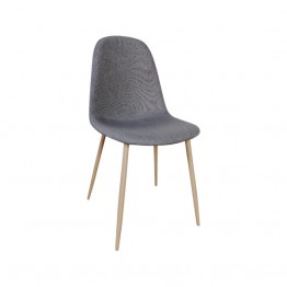 灰布淺木紋湯勺椅