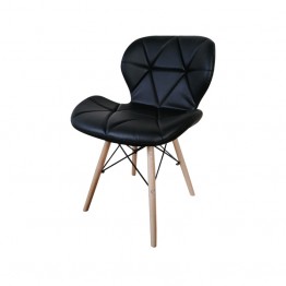 黑色菱格造型餐椅