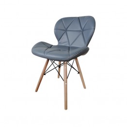 灰色菱格造型餐椅