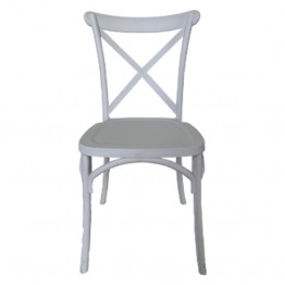 塑鋼叉背造型餐椅