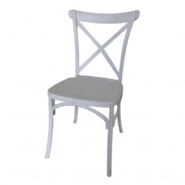 塑鋼叉背造型餐椅