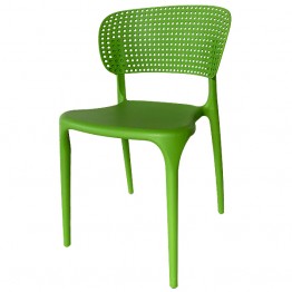 全塑鋼洞洞餐椅(綠)