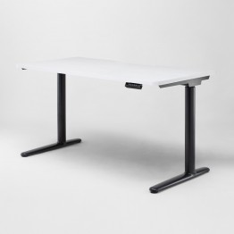 ALTTO 升降桌(白木紋色)(黑色桌腳)
